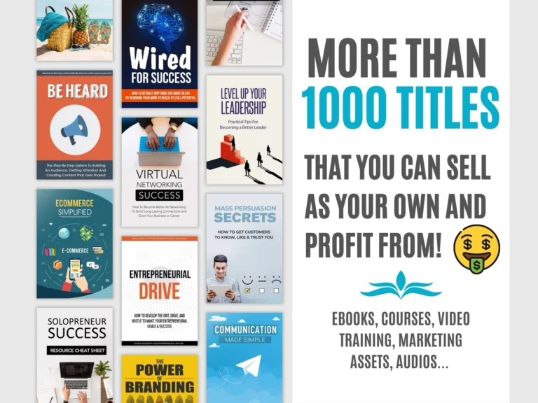 900+ Business Courses Bundle – MRR, PLR, Resell Rights | Digital Marketing, Dropshipping, Entrepreneurship & More! - Image 4