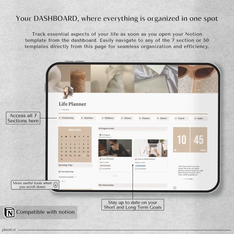 500+ Notion Templates Bundle – Ultimate Productivity & Organization Toolkit - Image 6