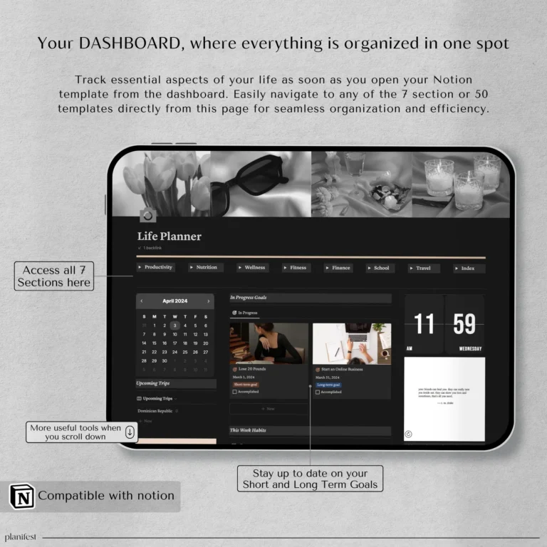 500+ Notion Templates Bundle – Ultimate Productivity & Organization Toolkit - Image 2