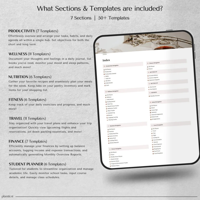 500+ Notion Templates Bundle – Ultimate Productivity & Organization Toolkit - Image 5