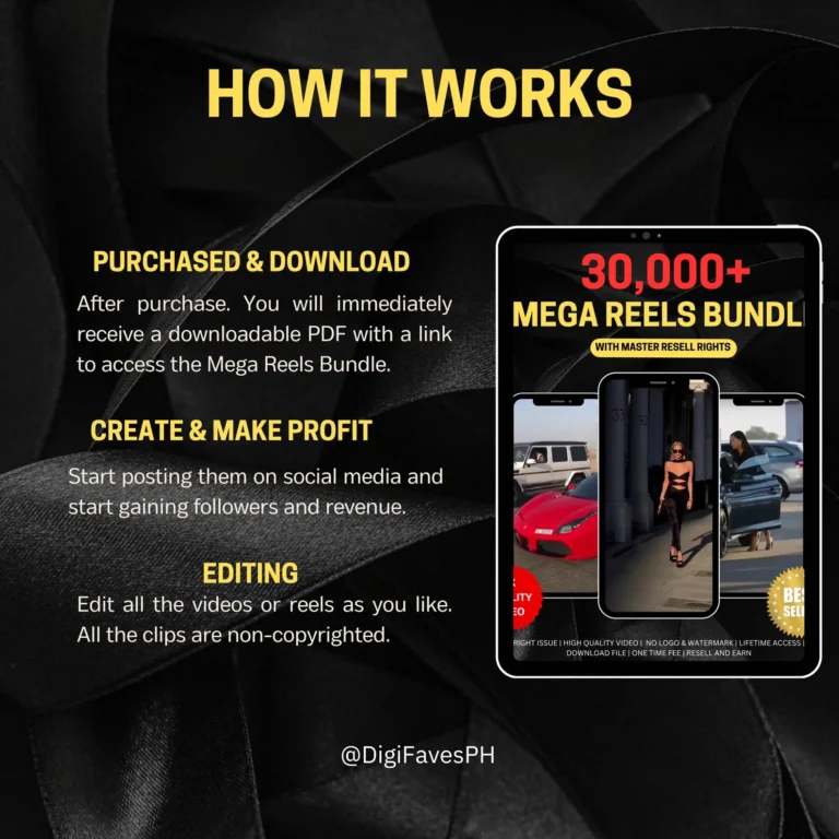 30K+ Aesthetic Faceless Reels Bundle – PLR & Master Resell Rights | Luxury, Travel, TikTok, IG, YT Shorts - Image 3