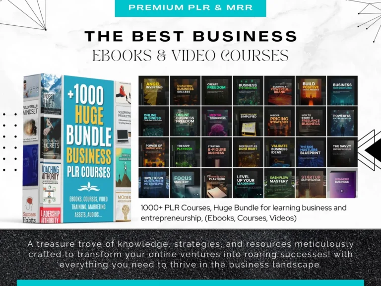 900+ Business Courses Bundle – MRR, PLR, Resell Rights | Digital Marketing, Dropshipping, Entrepreneurship & More! - Image 2