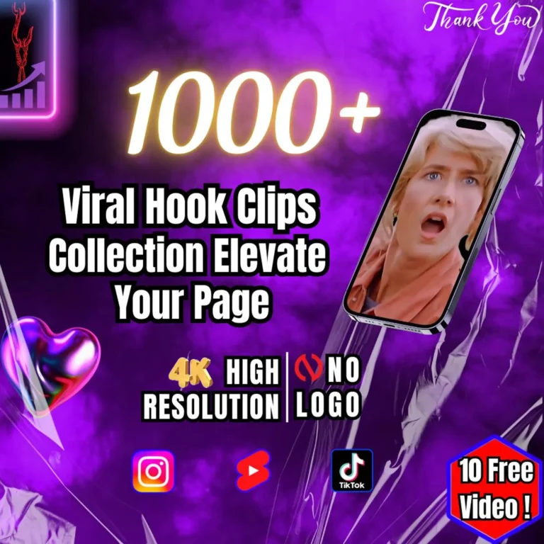 Ultimate Viral Hook Clips Bundle – 1200+ Trending Video Hooks for Instant Engagement